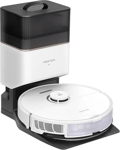 Roboter Staubsauger S8+ White - Beutelloser Saugroboter mit Ladegerät, für eine mühelose Reinigung Ihres Zuhauses