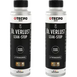 2x TECPO Öl-Verlust Leak Stop ESTER Motordichtmittel, 300 ml