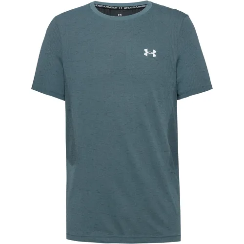 Under Armour Vanish Seamless Funktionsshirt Herren – Blau, Größe M - Kurzärmeliges Funktionsshirt aus elastischem, nahezu nahtlosem Material; bietet hervorragende Feuchtigkeitsregulierung und schnelles Trocknen für optimalen Tragekomfort.