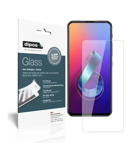 2x Schutzfolie für Asus Zenfone 6 (ZS630KL) - Anti-Shock 9H Folie dipos Glass