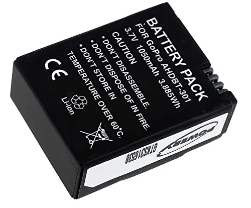 Akku für GoPro Hero 3, 3,7V, Li-Ion