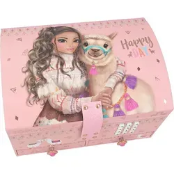Depesche 11900 TOPModel Cosy - Rosa Schmuckkästchen mit Code und Sound - Schmuckaufbewahrung für Mädchen: Das süße TOPModel Cosy Kästchen öffnet sich per Code und spielt 20 Sekunden 'Shivers'. Mit 3 Fächern und 2 Schubladen bietet es viel Platz für Schmuck.