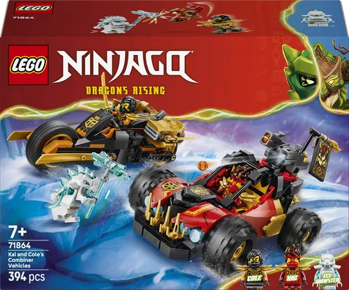 LEGO® Ninjago 71864 - Kais und Coles Kombi-Flitzer - Vollständiges Set mit 394 Teilen für kreative Abenteuer. Ideal für Kinder ab 7 Jahren und perfekt für Fans der Ninjago-Welt. Spaß garantiert!