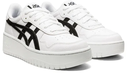ASICS SPORTSTYLE "JAPAN S PF" Sneaker, Gr. 37,5, schwarz-weiß - Sportlicher Plateausneaker mit klobiger Sohle und griffigem Gummiprofil für optimalen Halt. Bequeme Schaftpolsterung und pflegeleichtes Obermaterial machen ihn zum perfekten Begleiter.