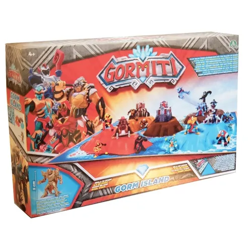 Giochi Preziosi Gormiti Spielplatz GRM08 - Actionfiguren: Komplett-Spielplatz mit Hochebene, geprägten Bergen und exklusivem Charakter, ideal für Jungen ab 4 Jahren.