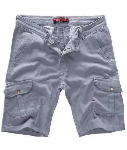 Rock Creek Cargoshorts Herren RC-2203 grau 29 - Bequeme Cargoshorts für Herren, ideal für Freizeitaktivitäten. Aus hochwertiger Baumwolle-Elasthan-Mischung, die für optimale Bewegungsfreiheit sorgt. Größe 29, in modernem Grau.