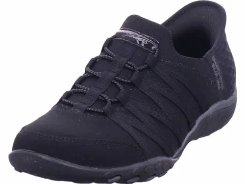 SKECHERS BREATHE-EASY-ROLL-WITH-ME Slip-On Sneaker für Damen, Gr. 42, schwarz - Sportlicher Slip-On Sneaker von Skechers, ideal für den Alltag und Maschinenwäsche geeignet. Genießen Sie den Komfort der Skechers Air-Cooled Memory Foam Dämpfung.
