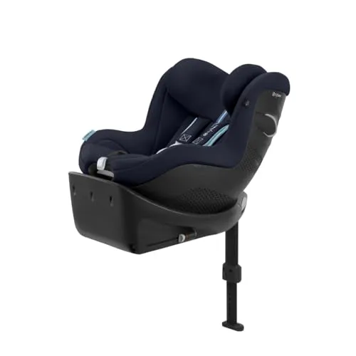 Cybex Sirona Gi Plus i-Size Reboard Kindersitz Ocean Blue - Kindersitz für Kinder von 3 Monaten bis 4 Jahren, bietet 50% mehr Sicherheit bei Frontalaufprallen, 360° Drehfunktion für einfaches Ein- und Aussetzen und atmungsaktive Polsterung für optimalen Komfort.