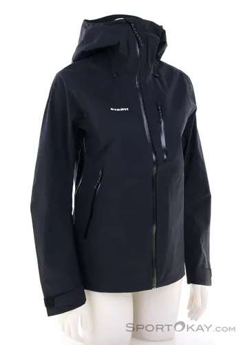 Mammut Alto Guide HS Hooded Jacket Women Black (M) - Funktionsjacken - Technische Hardshelljacke für Bergsportabenteuer, atmungsaktiv, wasserdicht und PFC-frei, ideal für Wandern und Klettern.