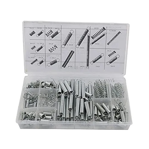 PCS zugfeder Sortiment Zugfedern Verschiedene Set Erweiterung Druckfeder Kit Aufbewahrungsbox,Feder Sortiment für Werkzeuge & Geräte, Handwerkzeuge, Automotive, Ersatzteile, DIY mit 20 Größen 200