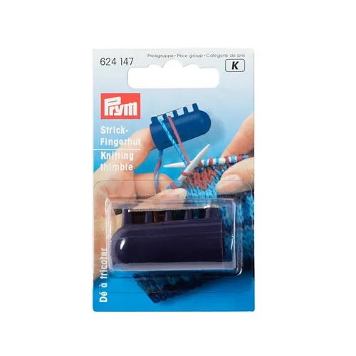 Prym 624147 Strickfingerhut 4 - Fadenführung für sicheres Stricken - Hochwertiger Fingerhut für präzise Fadenführung, ideal für strickbegeisterte Handwerker. Schützt die Finger beim Arbeiten mit Wolle.