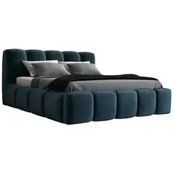 A&J MöbelLand Sonic Polsterbett 140x200 - Modernes Polsterbett mit Bettkasten und 15 cm Matratze für optimalen Liegekomfort, ideal für kleinere Räume – stilvoll und funktional.