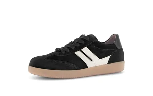 Gabor Damen Low-Top Sneaker - Best Fitting Schnürer für optimalen Tragekomfort - Damen-Schnürhalbschuhe mit Lack-Obermaterial und Leder-Innenfutter für besten Komfort. Ideal für Freizeit und Alltag, mit normaler Weite und flexibler TR-Sohle.
