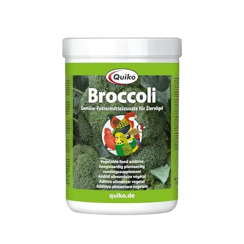 Quiko Broccoli 100g - Proteinreicher Futtermittelzusatz für Ziervogel