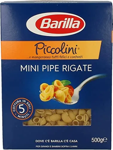 Barilla Pasta Piccolini Mini Pipe Rigate (Nr. 20) (500gr)