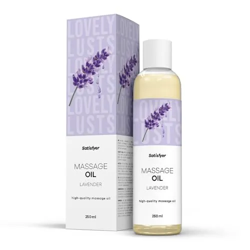 Satisfyer Massageöl Lavender 250 ml | Intim geeignet | Für entspannende & sinnliche Massagen | Hautfreundlich & pflegend | Leicht zu verteilen | Ideal für Paare & Wellnessmomente