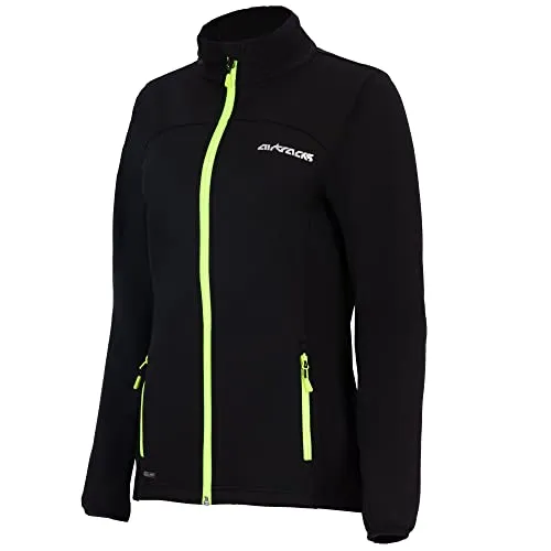 Airtracks Damen Thermo Jacke Pro Line II - Wasserdichte Softshell für Radsport - Radsport-Jacken für Damen, atmungsaktiv und winddicht mit reflektierenden Elementen für optimale Sichtbarkeit bei schlechten Wetterbedingungen.