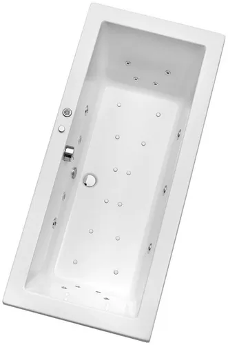 Whirlpool-Komplettsystem Cubic 170 cm x 75 cm - Sanitäranlagen & Zubehör – Erleben Sie tägliches Wohlbefinden mit elektronischer Steuerung, regulierbarem Massagestrahl und farbwechselndem Licht.