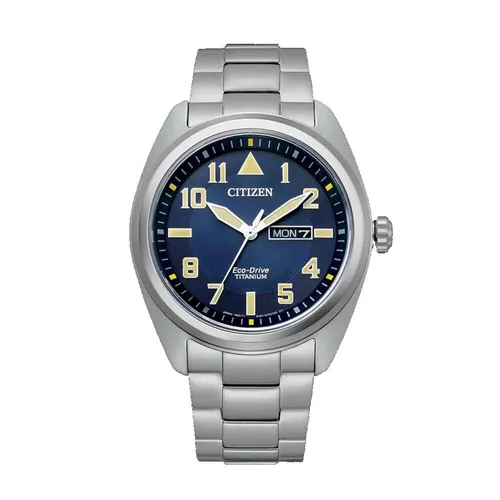CITIZEN Herren Analog Quarz Uhr BM8560-88LE mit Titan Armband - Armbanduhren für Herren, umweltfreundliche Eco-Drive Technologie, nie mehr Batterie wechseln und 180 Tage Gangreserve für zuverlässige Zeitmessung.