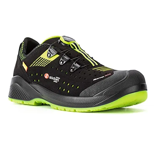 SIXTON Sicherheitsschuhe Forza BOA S1P EN ISO 20345:2011 - Herren Industrie & Handwerk Schuhe mit metallfreier Schutzkappe und Durchtrittschutz, ideal für optimalen Komfort und Sicherheit am Arbeitsplatz.