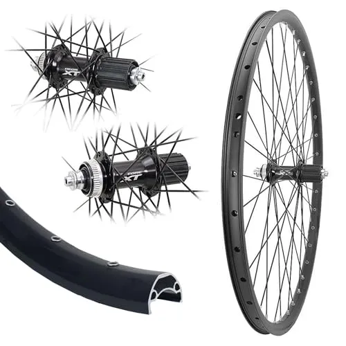 Aggro-X Hinterrad 28 Zoll - Deore XT M8000, Disc Hohlkammer schwarz - Laufrad für hohe Ansprüche, mit robustem Design und optimierter Leistung für Mountainbikes, ideal für anspruchsvolle Trails.