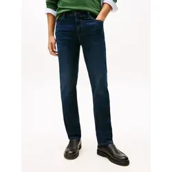 Tommy Hilfiger Herren Straight Denton Jeans - Jasper Indigo, 33 W/34 L - Authentische Tommy Hilfiger Jeans im geraden Schnitt, modern und nachhaltig produziert für einen zeitlosen Look.