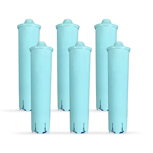 Comedes Wasserfilter 6er Set für Jura Claris Blue - Wasserfilter für Kaffeemaschinen, 6er Set mit optimalem Kalkschutz für zahlreiche Jura Modelle, sorgt für besten Kaffeegenuss ohne Ablagerungen.