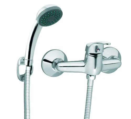 Duscharmatur Brausearmatur Einhandmischer Set von Ferro - Duscharmatur als Einhandmischer aus hochwertigem Messing, verchromt. Komplett mit Handbrause und Zubehör, ideal für moderne Badezimmer und ein hervorragendes Preis-Leistungs-Verhältnis.