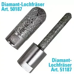Diamant-Lochfräser für Fliesen und Feinsteinzeug, M14 Winkelschleifer, Ø 20mm - Präziser Diamantfräser mit 50 mm Diamantbesatz für saubere Bohrungen in Fliesen. Ideal für Bauprojekte, sorgt für effizientes Arbeiten und lange Haltbarkeit.