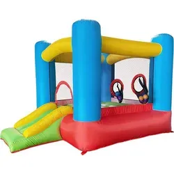 Home Deluxe Aufblasbare Hüpfburg FABI - UV-beständig & inkl. Gebläse - Entdecken Sie die Home Deluxe Hüpfburg FABI! Mit 270 x 295 x 210 cm bietet sie Spaß und Sicherheit für Kinder. Ideal für Gartenpartys und Events, einfach aufzubauen und mit hochwertigem Zubehör.