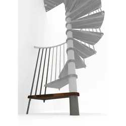 Minka Höhenerweiterung Spiral Smart 120cm Walnuss Grau - Treppen & Geländer, ideal für die individuelle Anpassung Ihrer Spiral Smart Treppe mit einer Höhenverstellung von bis zu 235 mm für mehr Flexibilität.