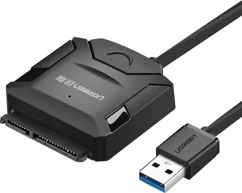 UGREEN USB 3.0 auf SATA Kabel mit UASP - SATA-Kabel für 2,5"/3,5" Festplatten mit UASP-Technologie für bis zu 6Gbps Übertragungsrate. Ideal für schnelle Datenübertragungen und hohe Leistung.