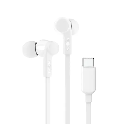 SoundForm Earphones with Mic - Kabelgebundene Ohrhörer mit Mikrofon und USB-C, bieten hervorragende Geräuschisolierung für ein ungestörtes Hörerlebnis.