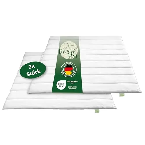 DREAMSTAR Eco 2er Set Bettdecken | Leichte Steppdecke 135 x 200 cm für den Sommer - Bettdecken mit nachhaltiger Faserfüllung für ein trockenes Schlafklima und angenehmen Schlafkomfort - ideal für warme Nächte.