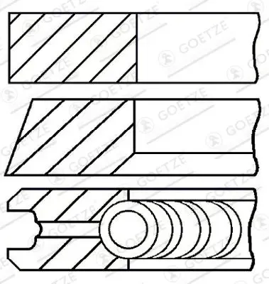 Goetze Engine Kolbenringsatz 08-139500-00