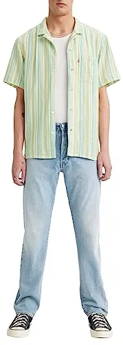 Levi's® Straight-Jeans 501 mit Markenlabel - Hochwertige Jeans aus 99% Baumwolle, atmungsaktiv und pflegeleicht. Ideal für den casual Look, Größe 33, mit charakteristischem Markenlabel und gerader Beinform.