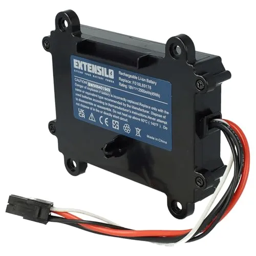 EXTENSILO Akku kompatibel mit Bosch Indego 350, 400, M 700, M+ 700, S+ 350, S+ 400, S+ 500 Rasenroboter Rasenmäher (2500mAh, 18V, Li-Ion)