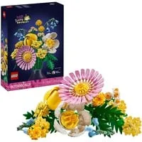 LEGO ICONS Kleiner Sommerstrauß 10347 - LEGO Botanicals Set mit sechs detailreichen Blumen in sanften Pastelltönen. Ideal für kreative Deko und Geschenke, die niemals welken! Perfekt für Blumenliebhaber.
