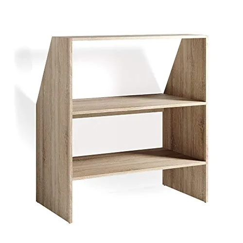 Vicco Regal Sonoma 90 x 100 cm - Regal aus kratzfester Spanplatte, mit 3 Ablageflächen und modernem Sonoma-Design – ideal für jedes Wohnambiente.