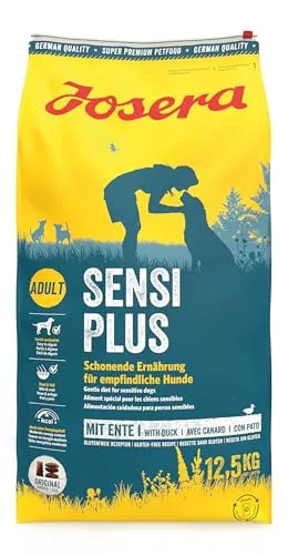 Josera SensiPlus - 12,5kg Trockenfutter für Hunde mit empfindlicher Verdauung, leicht verdaulich und biotinreich für gesunde Haut und Fell