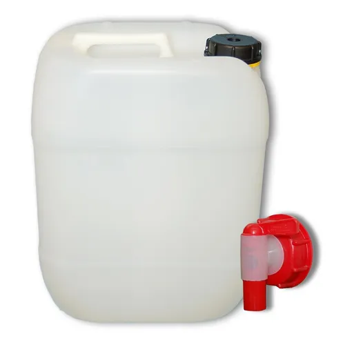 Liter Plastikkanister mit Hahn Trinkwasserkanister Auslaufhahn stabil robust 20