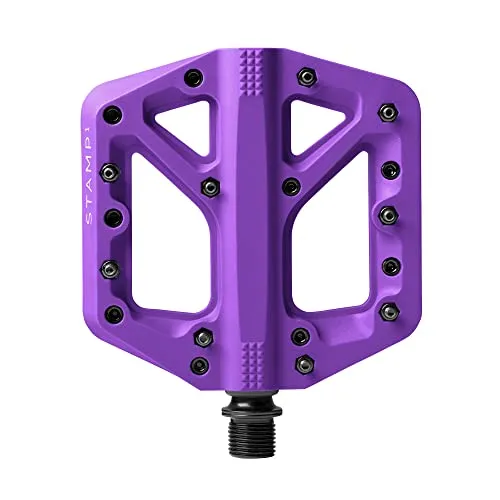 Crankbrothers Stamp 1 Splash Plattformpedale Small lila – MTB Enduro Trail Bike - Hochwertige Plattformpedale für Mountainbikes, ideal für Trail- und Endurofahrer. Mit griffiger Oberfläche und robustem Material für optimalen Halt und Kontrolle beim Fahren.