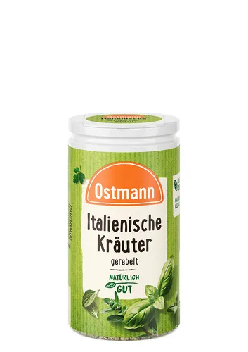 Ostmann Italienische Kräuter Gewürzmischung 12,5 g - Sonstige Speisen, aromatische Mischung aus italienischen Kräutern für authentische Gerichte und ein mediterranes Geschmackserlebnis.