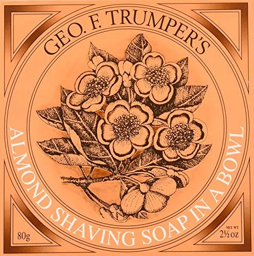 Geo. F. Trumper: Almond Oil Hard Shaving Soap Wooden Bowl