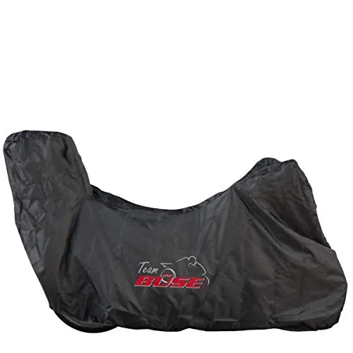 Büse Motorrad Abdeckplane mit Topcase, Größe M, Farbe schwarz - Motorradabdeckung aus 100% Polyester, schützt Ihr Bike vor Witterungseinflüssen und UV-Strahlen, ideal für die Aufbewahrung im Freien.