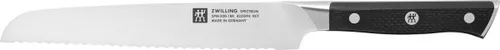 Zwilling Spectrum Brotmesser (20 cm) – Präzise Schneidekraft - Das 20 cm lange Zwilling Spectrum Brotmesser (1033082) überzeugt durch seine scharfe Klinge und ergonomischen Griff. Ideal für gleichmäßige Brotscheiben. Ein Muss für jede Küche!