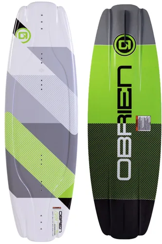 OBRIEN CLUTCH Wakeboard 2024 - 138 - Wakeboard für Anfänger bis Fortgeschrittene, bietet explosiven Pop und reibungslose Fahrt dank 4 geformter Finnen und variabler Kante für besseren Halt.