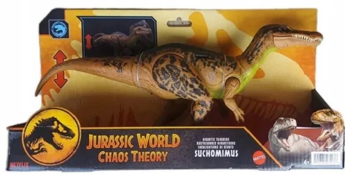 Jurassic World Gigantic Trackers Suchomimus Dinosaurierfigur - Spielfigur mit zwei Angriffsbewegungen und interaktiver App-Funktion für digitales Gameplay, ideal für Dinosaurier-Fans ab 4 Jahren.
