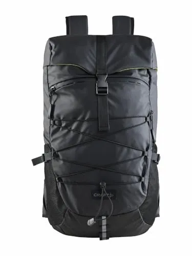 Craft ADV ENTITY TRAVEL BACKPACK 40 L | Wanderrucksack Damen und Herren | Granite | Wasserdichte Reißverschlüsse | Versstellbare Gurte | Laptoptasche | Camping Rucksack mit Brust- und Hüftgurt