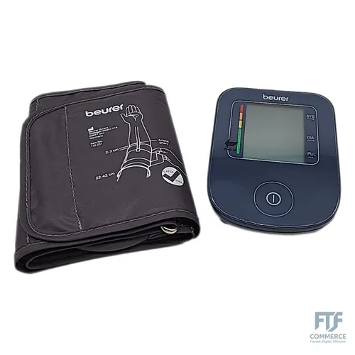 Beurer BM 25 Oberarm Blutdruckmessgerät - Digitale Oberarm-Blutdruckmessgeräte mit einfacher Ein-Knopf-Bedienung und Arrhythmie-Erkennung für präzise Messergebnisse und einfache Überwachung deiner Werte.